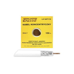 Coaxial cable 1.16Cu 4.8PFE 128x0,12AL 150m carton cena un informācija | Kabeļi un vadi | 220.lv