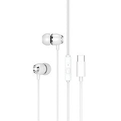 XO wired earphones EP25 USB-C white цена и информация | Наушники | 220.lv