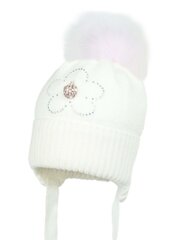 Cepure meitenēm JAMIKS Janne White 520877874 цена и информация | Шапки, перчатки, шарфы для девочек | 220.lv