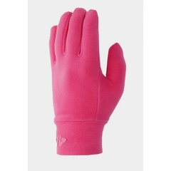 Перчатки 4F, ярко-розовые цена и информация | Шапки, перчатки, шарфы для девочек | 220.lv