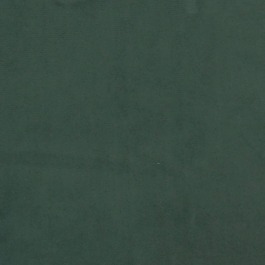 vidaXL galvgalis ar malām, 83x23x118/128 cm, tumši zaļš samts цена и информация | Gultas | 220.lv
