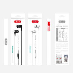 XO wired earphones EP21 jack 3,5mm white cena un informācija | Austiņas | 220.lv