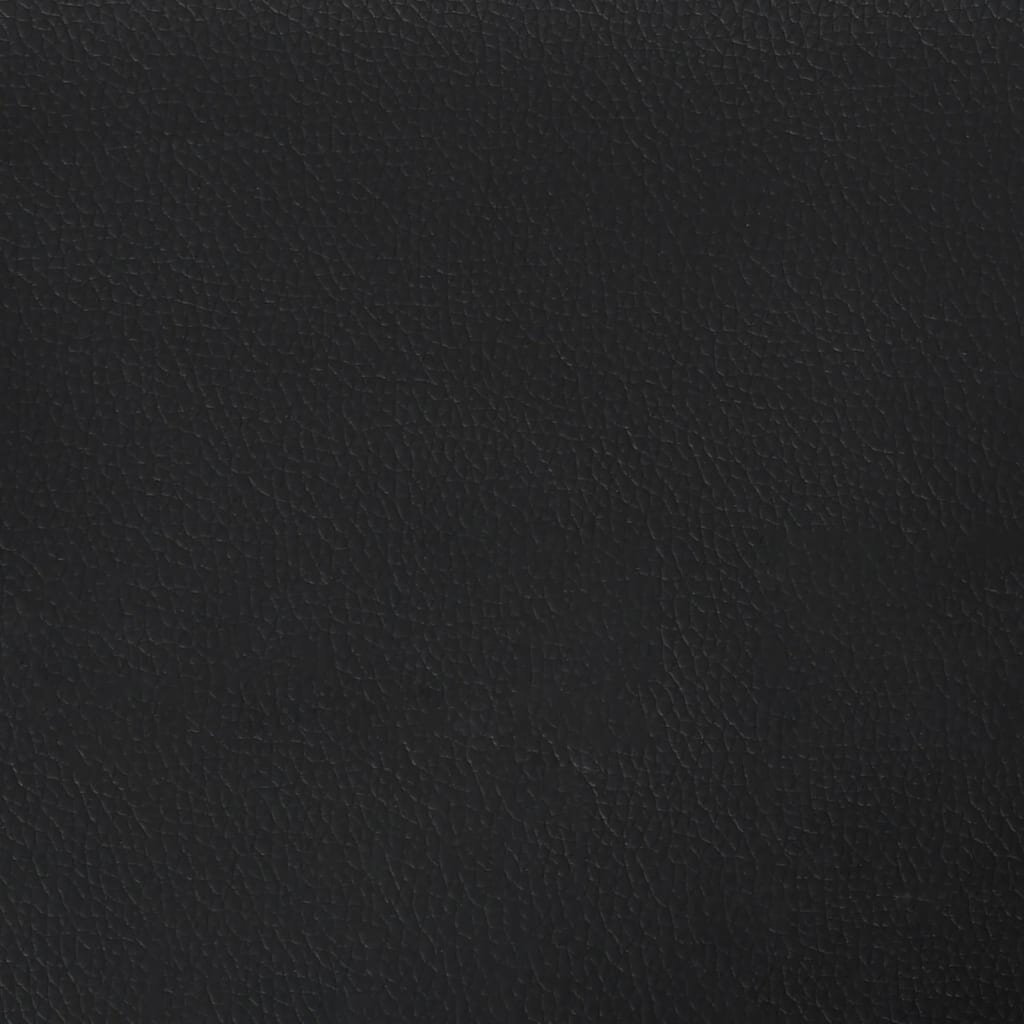 Kājsoliņš, melns, 60x50x41cm, mākslīgās ādas цена и информация | Sēžammaisi, pufi | 220.lv