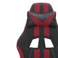 Grozāmais spēļu krēsls, melnā un vīna krāsās, mākslīgā āda cena un informācija | Biroja krēsli | 220.lv