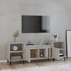 Televizora statīvs, betona pelēks, 160x35x55cm, koka cena un informācija | TV galdiņi | 220.lv