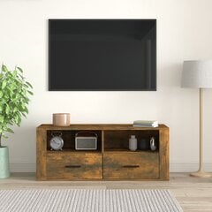 Televizora statīvs, dūmakaina ozola, 100x35x40cm, koka cena un informācija | TV galdiņi | 220.lv