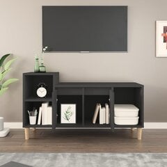 Televizora statīvs, melns, 100x35x55cm, koka cena un informācija | TV galdiņi | 220.lv
