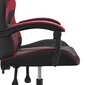 Spēļu krēsls, melns un vīna sarkans, mākslīgā āda цена и информация | Biroja krēsli | 220.lv