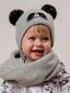 Cepure zēniem JAMIKS Panda Grey 520877961 цена и информация | Cepures, cimdi, šalles zēniem | 220.lv