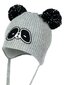 Cepure zēniem JAMIKS Panda Grey 520877961 cena un informācija | Cepures, cimdi, šalles zēniem | 220.lv