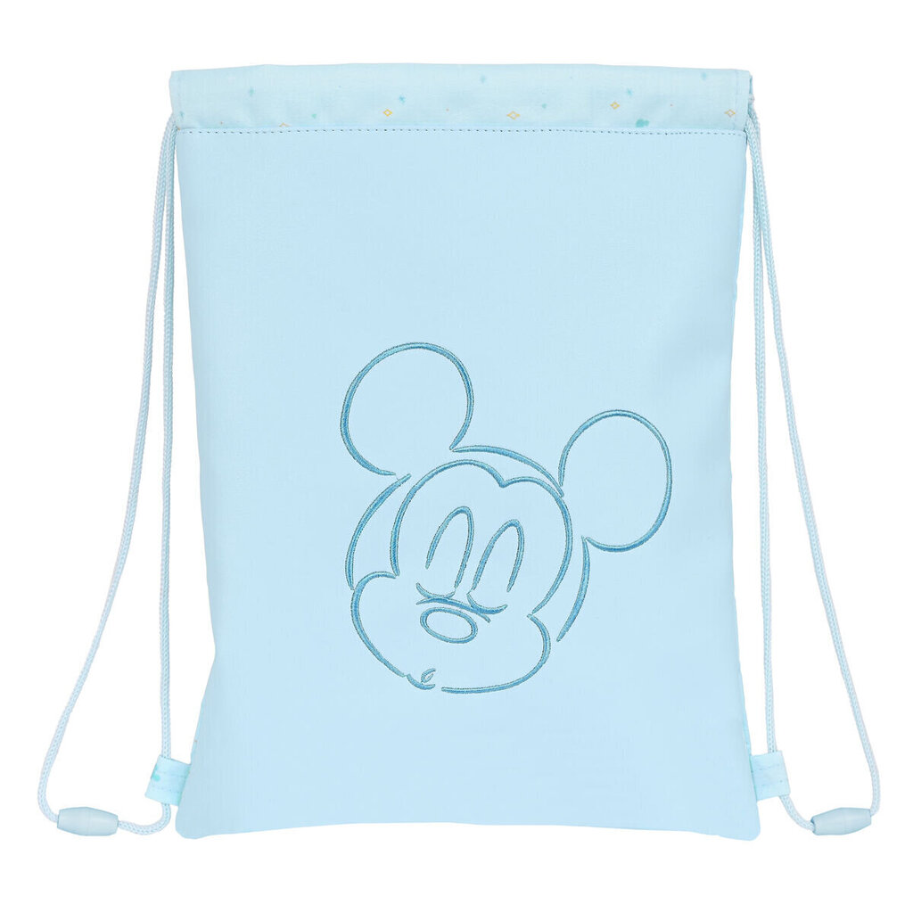 Sporta mugursoma ar aukliņām Mickey Mouse Clubhouse, gaiši zila (26 x 34 x 1 cm) цена и информация | Skolas somas | 220.lv
