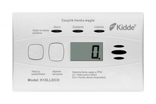 KIDDE Oglekļa monoksīda sensors KIDDE K10LLDCO cena un informācija | KIDDE Mājai un remontam | 220.lv