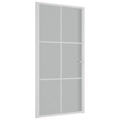 Iekšdurvis, baltas, 102.5x201.5cm, matēts stikls/alumīnijs цена и информация | Внутренние двери | 220.lv