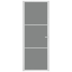 Iekšdurvis, baltas, 76x201,5cm, esg stikls un alumīnijs цена и информация | Межкомнатные двери | 220.lv