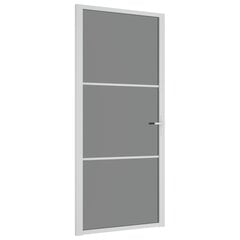 Iekšdurvis, baltas, 93x201,5cm, esg stikls un alumīnijs цена и информация | Межкомнатные двери | 220.lv