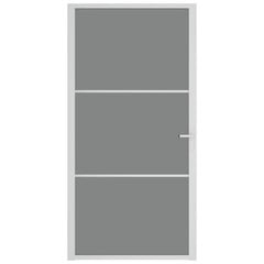 Iekšdurvis, baltas, 102.5x201.5cm, esg stikls un alumīnijs цена и информация | Межкомнатные двери | 220.lv