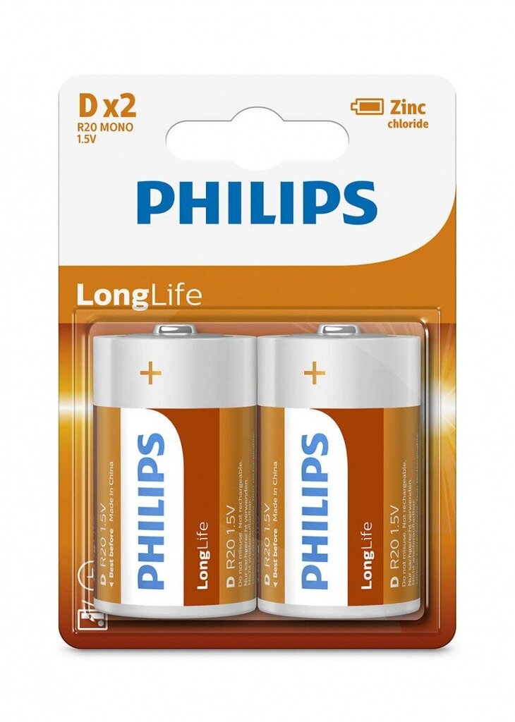 Philips Phil-R20L2B/10 cena un informācija | Baterijas | 220.lv