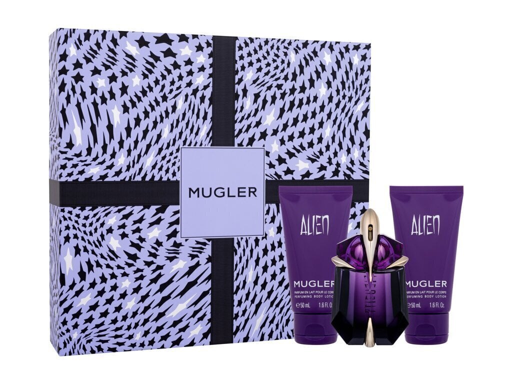 Komplekts Thierry Mugler Alien sievietēm: parfimērijas ūdens EDP 30 ml + ķermeņa losjons 2 x 50 ml cena un informācija | Sieviešu smaržas | 220.lv