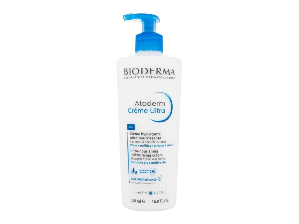Mitrinošs ķermeņa krēms Bioderma Atoderm Ultra-Nourishing 500 ml cena un informācija | Ķermeņa krēmi, losjoni | 220.lv