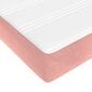 vidaXL atsperu gulta ar matraci, rozā samts, 120x200 cm цена и информация | Gultas | 220.lv