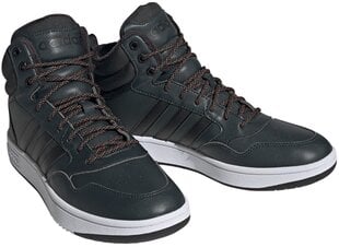 Мужские кроссовки Adidas Hoops 3.0 Mid Wtr Green GW6702 GW6702/7.5 цена и информация | Кроссовки для мужчин | 220.lv