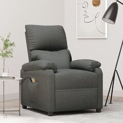 Откидывающееся массажное кресло, темно-серое цена и информация | Кресла для отдыха | 220.lv