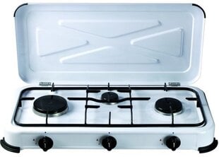 TOURIST 3-BURNER GAS COOKER GASMASTER BG03RSM WHITE cena un informācija | Plīts virsmas | 220.lv