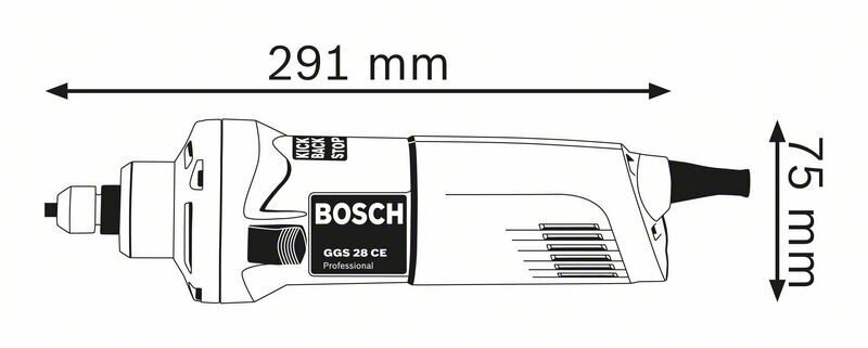 GGS 28 CE 650W BOSCH cena un informācija | Slīpmašīnas | 220.lv