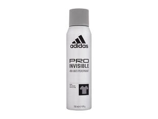 Спрей дезодорант для мужчин Adidas Pro Invisible 48ч 150 мл цена и информация | Дезодоранты | 220.lv