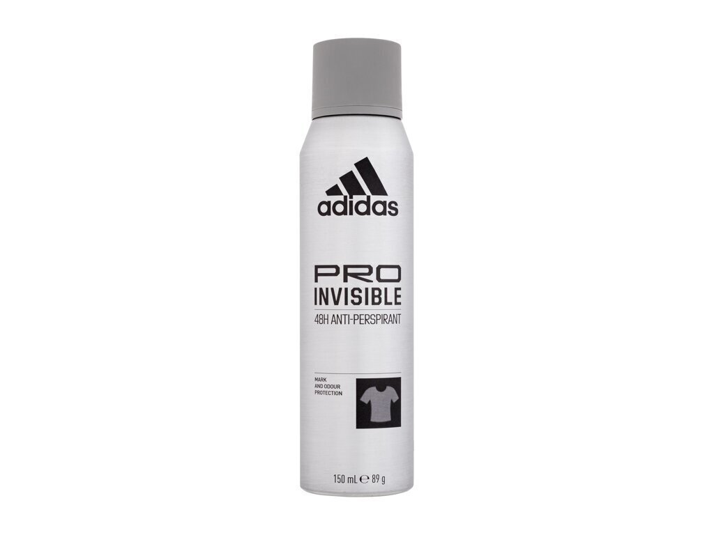 Izsmidzināms dezodorants vīriešiem Adidas Pro Invisible 48h 150 ml цена и информация | Dezodoranti | 220.lv