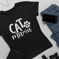 Sieviešu T-krekls Cat mama cena un informācija | Oriģināli T-krekli | 220.lv