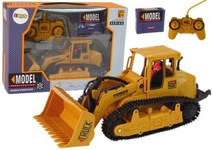 Lean toys Tālvadības pults Kāpurķēžu buldozers R/C 1:22 Ekskavators цена и информация | Игрушки для мальчиков | 220.lv