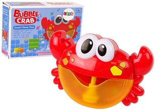 Lean toys Vannas rotaļlietu ziepju burbuļu ģenerators Sarkanais krabis цена и информация | Игрушки для малышей | 220.lv