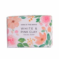 Брусок натурального мыла White & Pink Clay Vera & The Birds (100 g) цена и информация | Мыло | 220.lv
