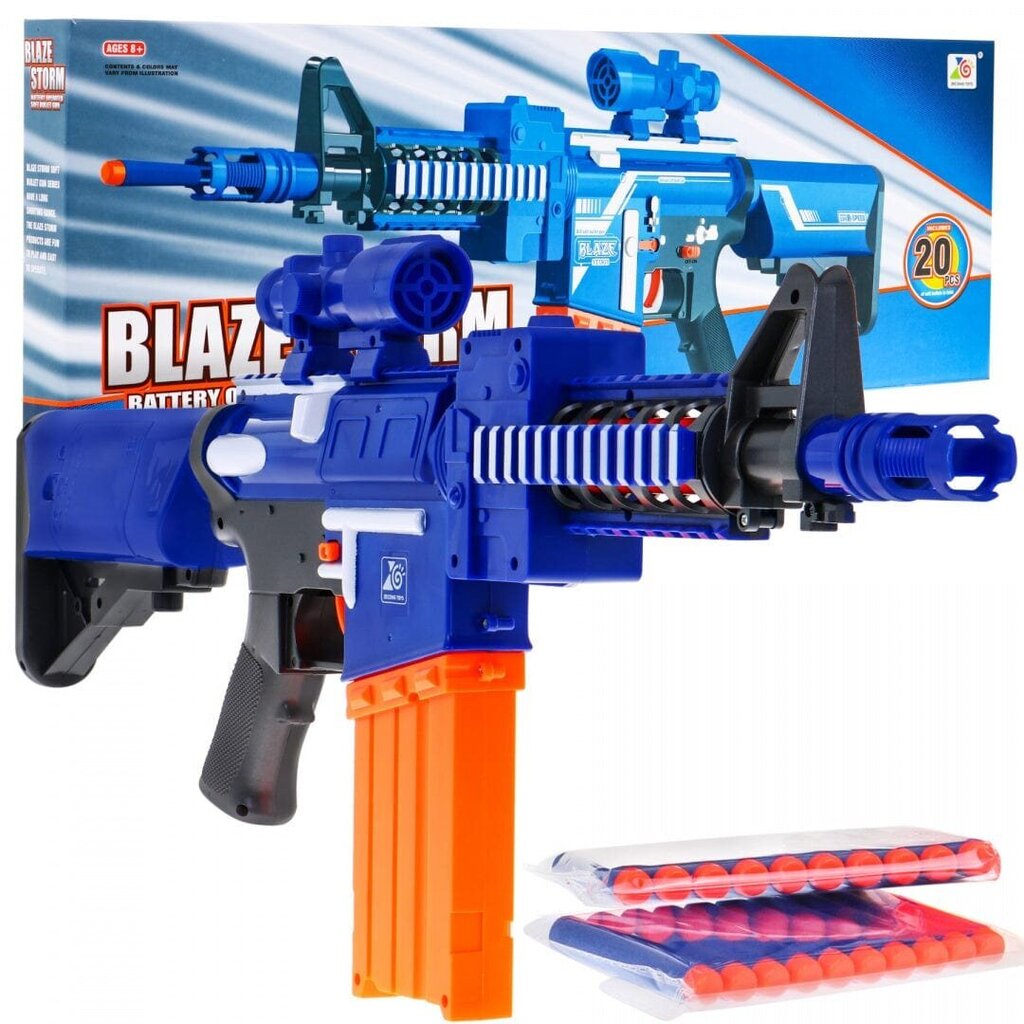 Ramiz Blaze Storm M4 elektriskā šautriņu šautenes pistole, 20 patronas цена и информация | Rotaļlietas zēniem | 220.lv