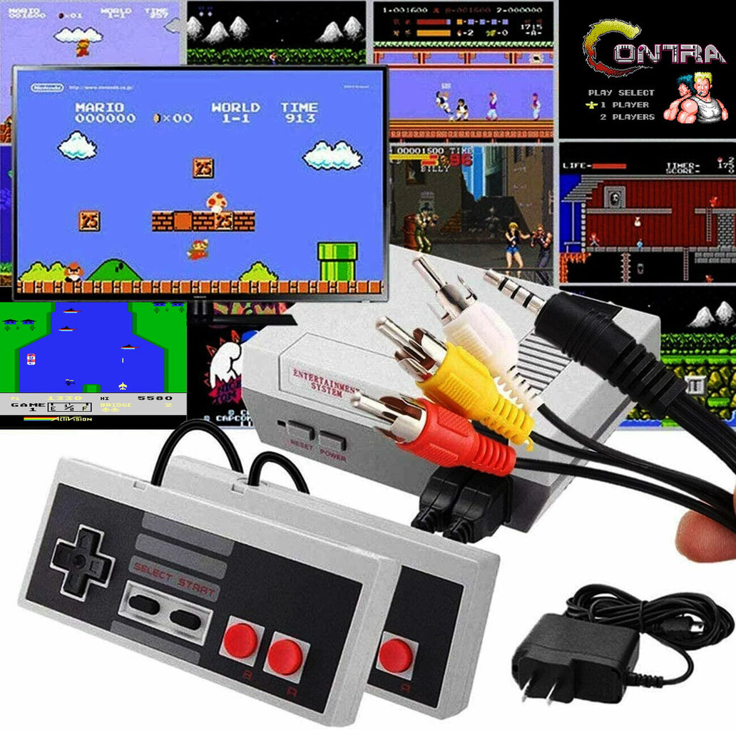 TV spēle Pegasus Mario Contra Retro TV konsole 2 Mats cena un informācija | Citas oriģinālas dāvanas | 220.lv