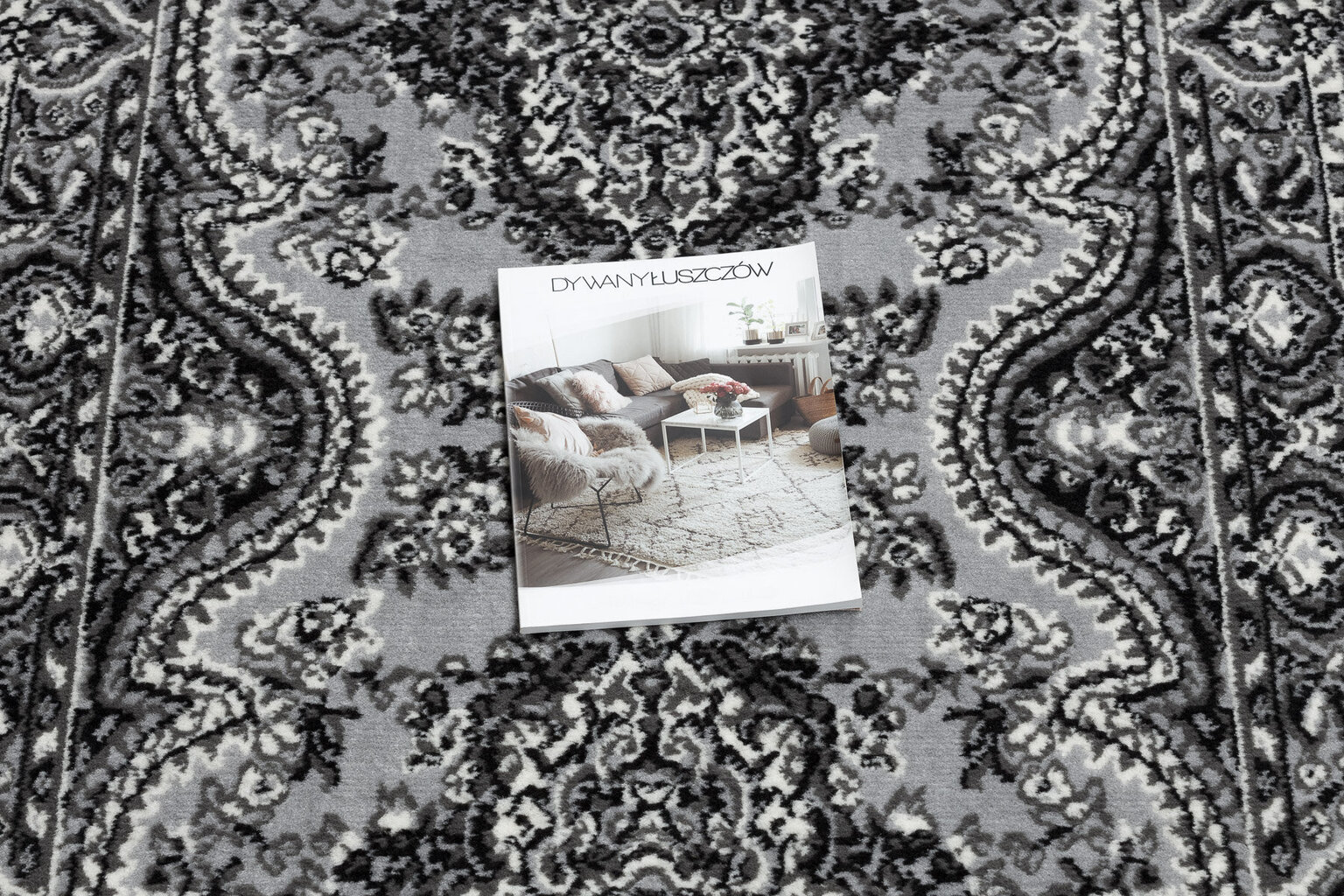 Paklājs - celiņš BCF MORAD Wiosna rozete melns 100 cm цена и информация | Paklāji | 220.lv