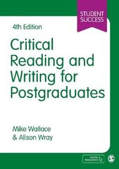 Critical Reading and Writing for Postgraduates 4th Revised edition cena un informācija | Svešvalodu mācību materiāli | 220.lv