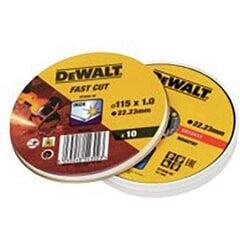 Режущий диск Dewalt Fast Cut dt3506-qz 10 штук 115 x 1 x 22,23 mm цена и информация | Механические инструменты | 220.lv