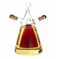 Oil and Vinegar Set DKD Home Decor Caurspīdīgs Korķis Borosilikāta glāze (10,5 x 9 x 18 cm) (300 ml) cena un informācija | Garšvielu trauki, dzirnaviņas | 220.lv