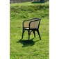 Dārza krēsls DKD Home Decor, rotanga/gobas koka, (58 x 55 x 77 cm), melns цена и информация | Dārza krēsli | 220.lv