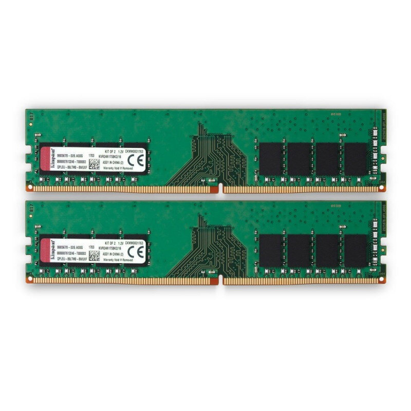 Kingston KVR24N17S8K2/16, 8GB (2x4GB), DDR4, 2400MHz cena un informācija | Operatīvā atmiņa (RAM) | 220.lv