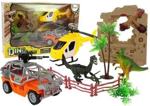 Komplekts Dinozauru parks ar transportlīdzekļiem cena un informācija | Rotaļlietas zēniem | 220.lv