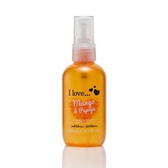 Ķermeņa aerosols I love Mango & Papaya Refreshing Body Spritzer 100 ml cena un informācija | Parfimēta sieviešu kosmētika | 220.lv