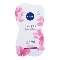 Nivea Bye Bye Dry Skin Face Mask - Barojoša sejas maska ​​sausai ādai 15 ml cena un informācija | Sejas maskas, acu maskas | 220.lv