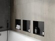Mexen X-Wall-NR iebūvējams sienas plaukts, 30x30 cm, Black cena un informācija | Vannas istabas aksesuāri | 220.lv