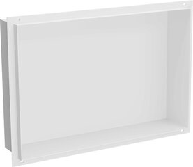 Mexen X-Wall-NR iebūvējams sienas plaukts, 45x30 cm, White cena un informācija | Vannas istabas aksesuāri | 220.lv