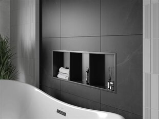 Mexen X-Wall-R iebūvējams sienas plaukts 3l, 90x30 cm, Black цена и информация | Аксессуары для ванной комнаты | 220.lv