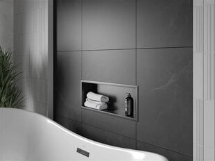 Mexen X-Wall-R iebūvējams sienas plaukts, 60x20 cm, Black цена и информация | Аксессуары для ванной комнаты | 220.lv