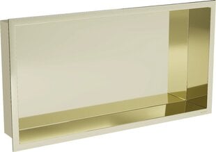 Mexen X-Wall-R iebūvējams sienas plaukts, 60x30 cm, Gold cena un informācija | Vannas istabas aksesuāri | 220.lv